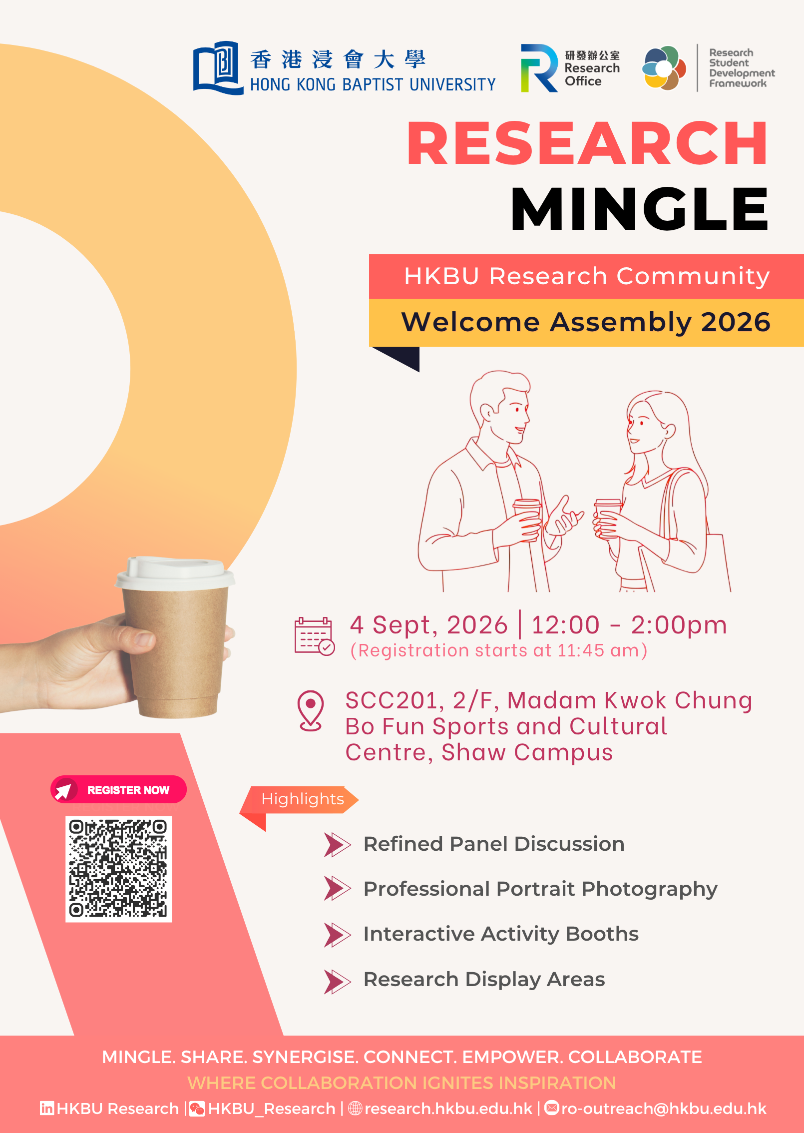 Research Mingle: HKBU Research Community Welcome Assembly 2026